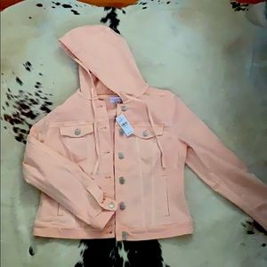 Loft jacket with hood. Size medium